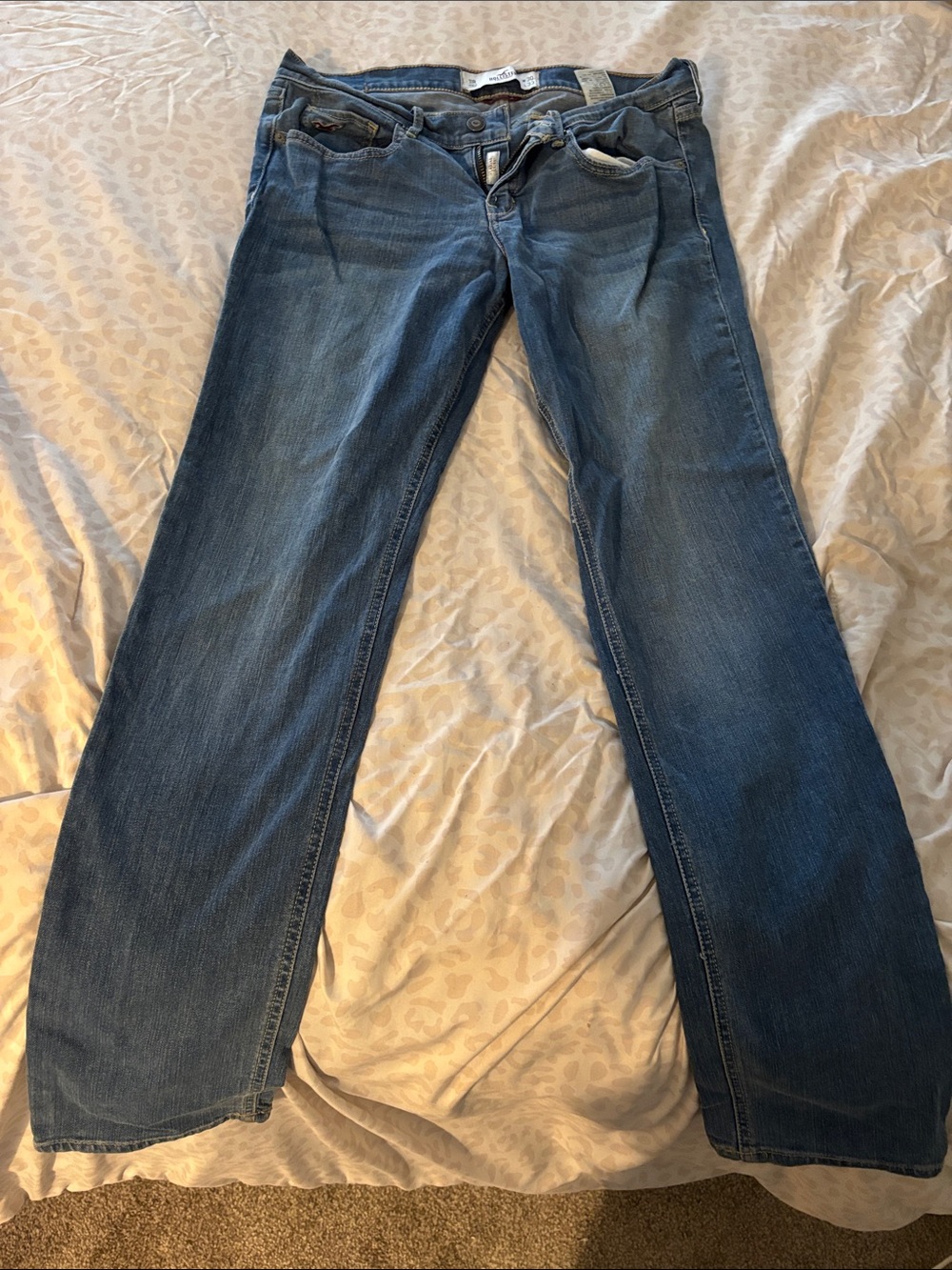 Hollister Skinny Stretch Jeans - Medium Blue Wash